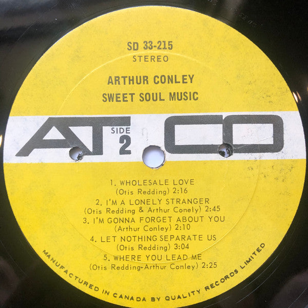 Arthur Conley : Sweet Soul Music (LP, Album, Mono)