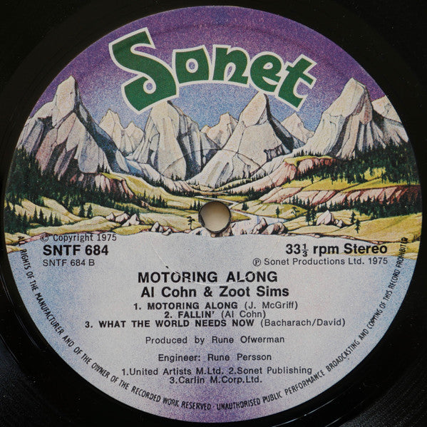 Al Cohn & Zoot Sims : Motoring Along (LP, Album)