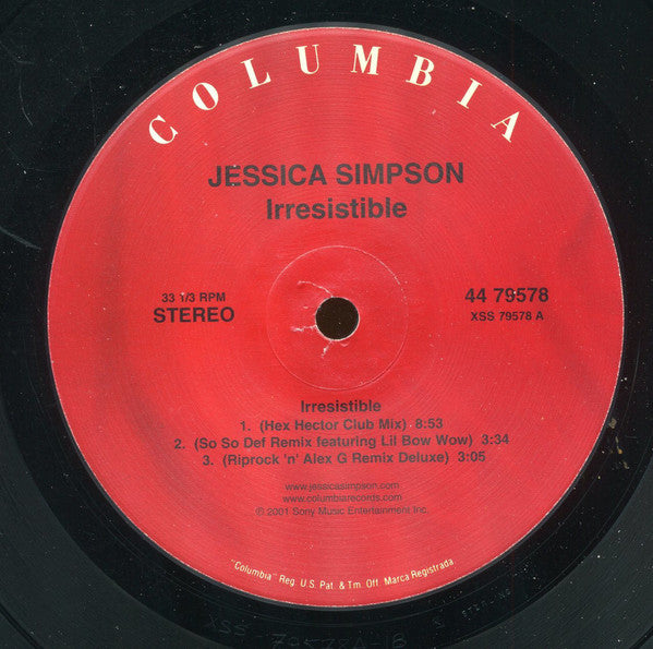 Jessica Simpson : Irresistible (12")