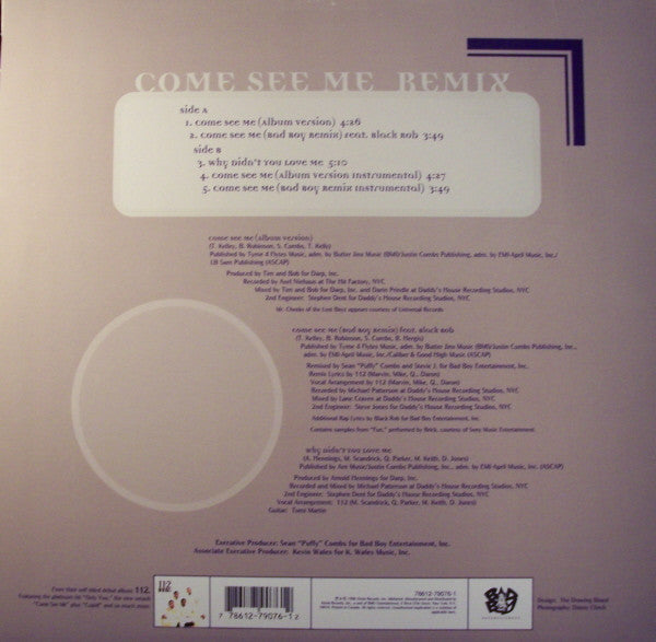 112 : Come See Me (Remix) (12")