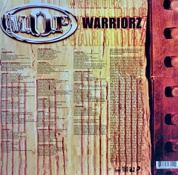 M.O.P. : Warriorz (2xLP, Album, RE)