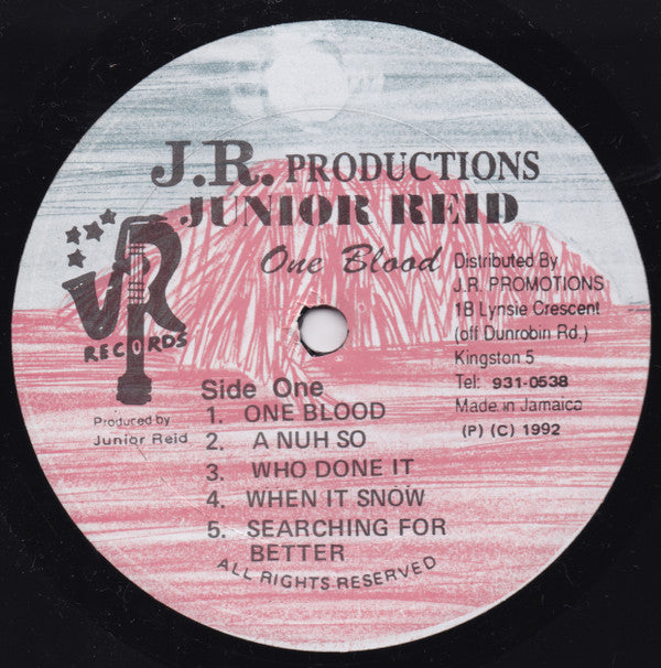 Junior Reid : One Blood (LP, Album, RP)
