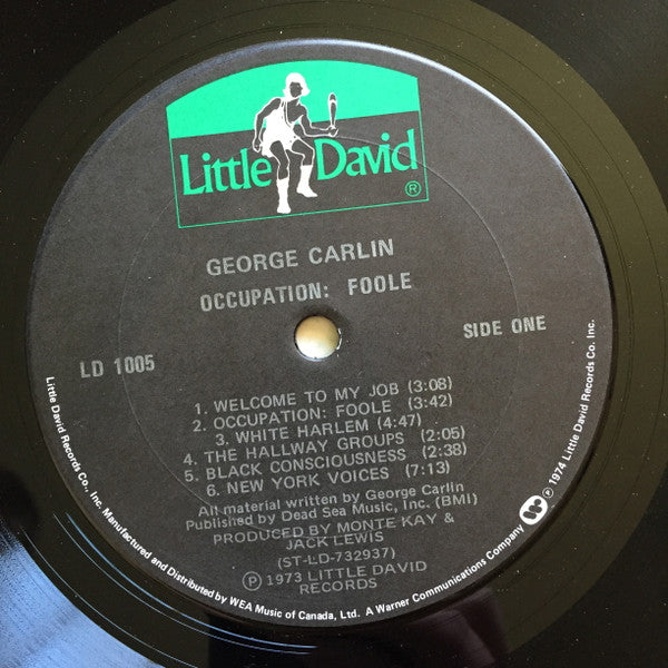 George Carlin : Occupation: Foole (LP, Album, RE, RP)