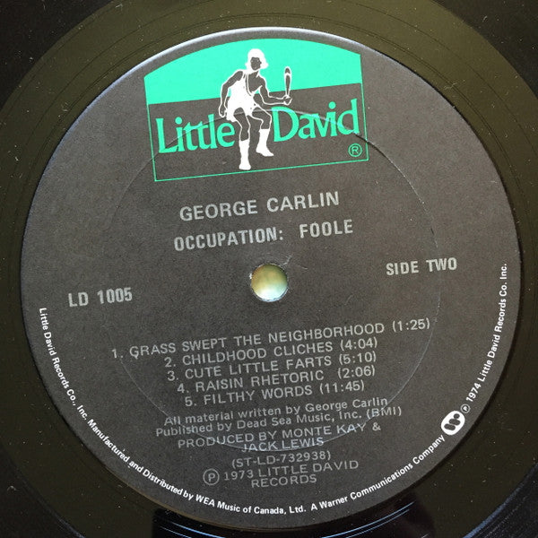 George Carlin : Occupation: Foole (LP, Album, RE, RP)