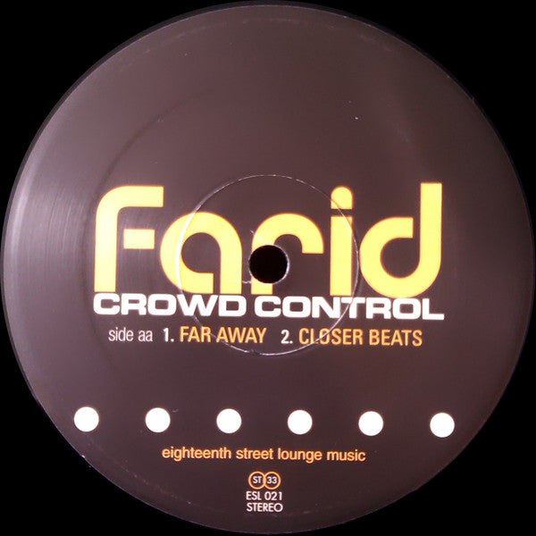 Farid : Crowd Control (12")