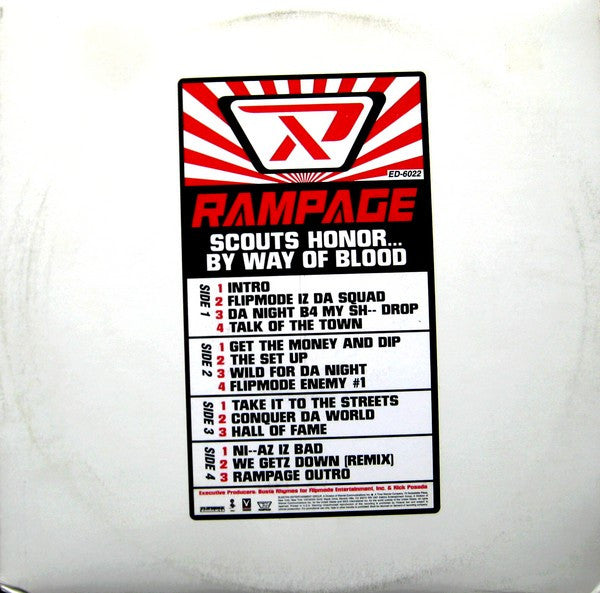 Rampage (2) : Scouts Honor... By Way Of Blood (2xLP, Album, Promo, Cle)
