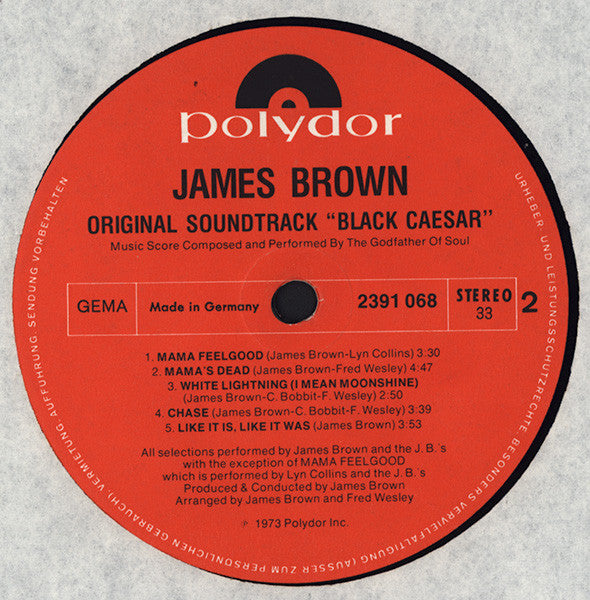 James Brown : Black Caesar (Original Soundtrack) (LP, Album)