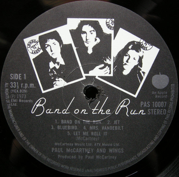 Wings (2) : Band On The Run (LP, Album)