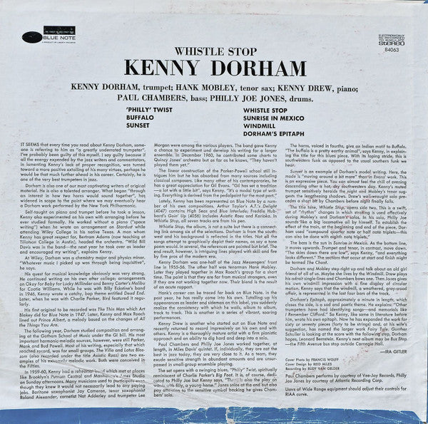 Kenny Dorham : Whistle Stop (LP, Album, RE)