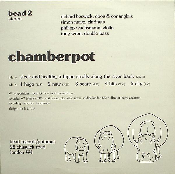 Richard Beswick, Simon Mayo, Philipp Wachsmann, Tony Wren : Chamberpot (LP)
