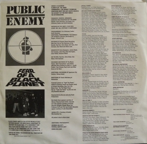Public Enemy : Fear Of A Black Planet (LP, Album)