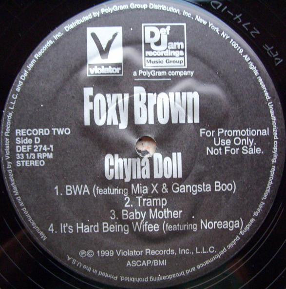 Foxy Brown : Chyna Doll (2xLP, Album, Promo, Cle)