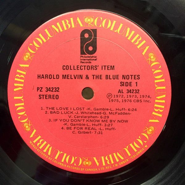 Harold Melvin And The Blue Notes : Collectors' Item (LP, Comp)
