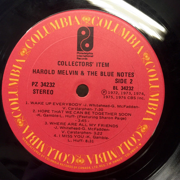 Harold Melvin And The Blue Notes : Collectors' Item (LP, Comp)