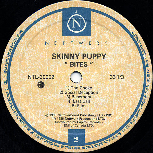 Skinny Puppy : Bites (LP, Album, RE)