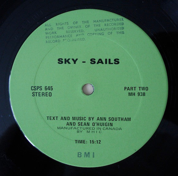 Ann Southam & sean o huigin : Sky Sails (LP)