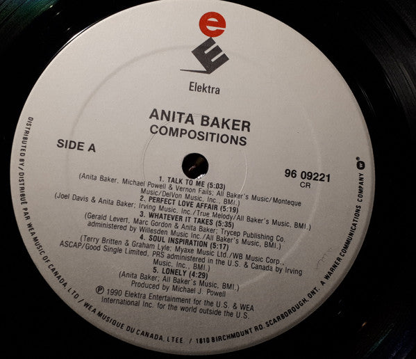 Anita Baker : Compositions (LP, Album)