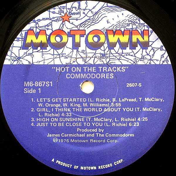 Commodores : Hot On The Tracks (LP, Album, Mon)