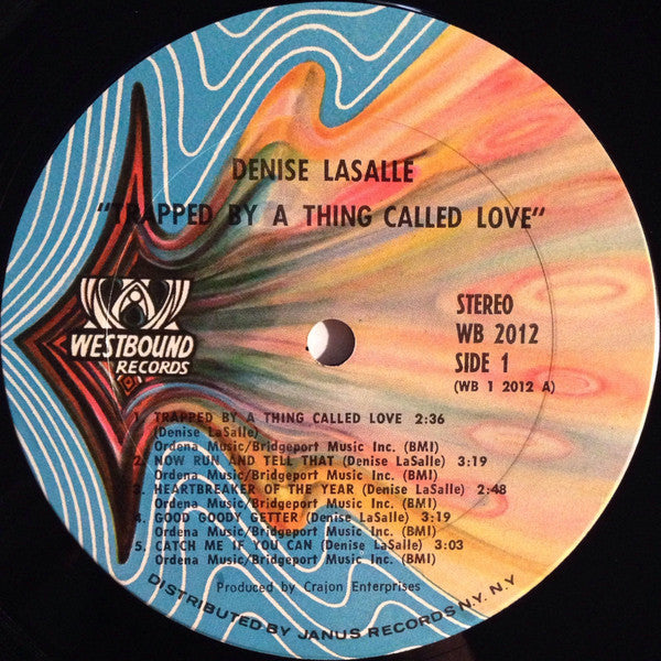Denise LaSalle : Trapped By A Thing Called Love (LP, Album, Pit)