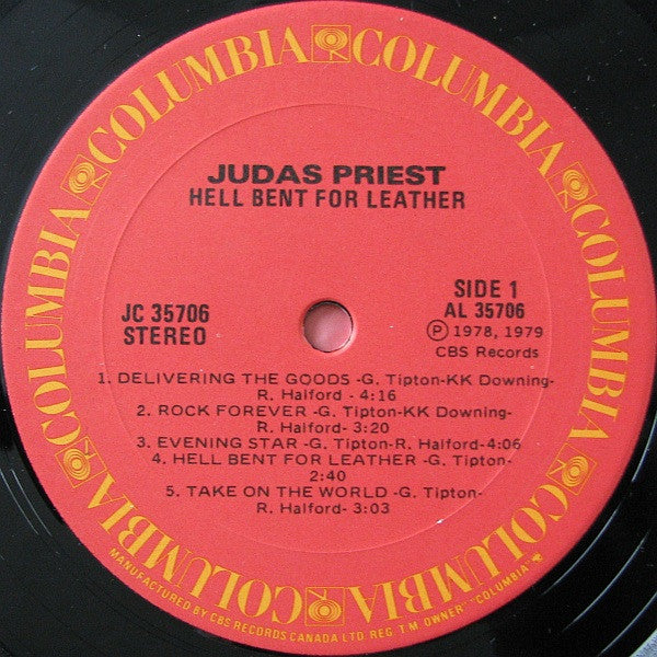 Judas Priest : Hell Bent For Leather (LP, Album)