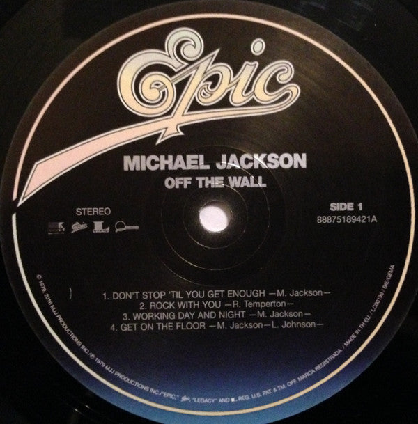 Michael Jackson : Off The Wall (LP,Album,Reissue)