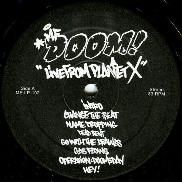 MF Doom : Live From Planet X (LP)