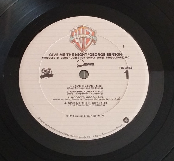 George Benson : Give Me The Night (LP, Album)