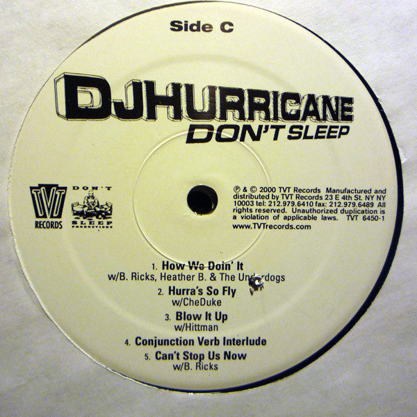 Hurricane (2) : Don't Sleep (2xLP, Album)