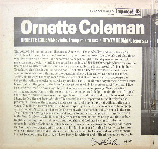 Ornette Coleman : Ornette At 12 (LP, Album)