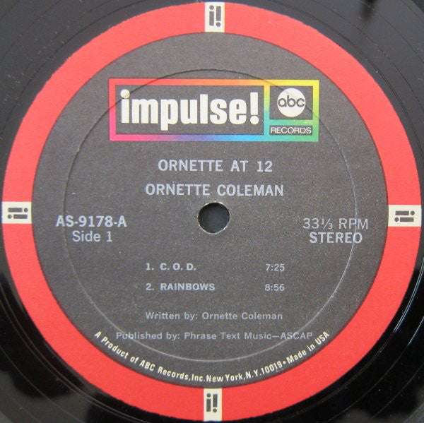 Ornette Coleman : Ornette At 12 (LP, Album)