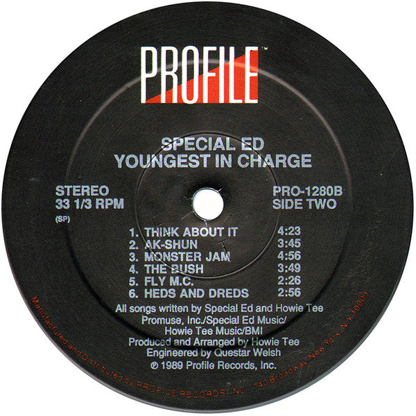 Special Ed : Youngest In Charge (LP, Album, Spe)