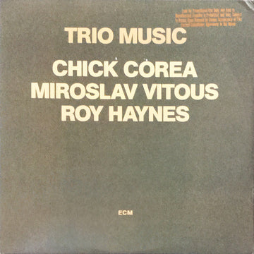 Chick Corea, Miroslav Vitous, Roy Haynes : Trio Music (2xLP, Album)
