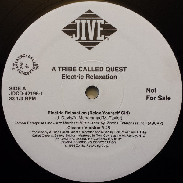 A Tribe Called Quest : Electric Relaxation (Relax Yourself Girl) (12", Promo)