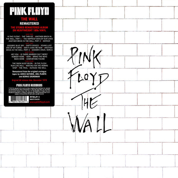 Pink Floyd : The Wall (2xLP, Album, RE, RM, 180)