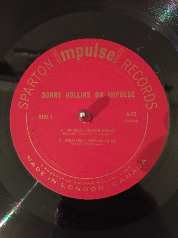 Sonny Rollins : On Impulse! (LP, Album, Mono, Gat)