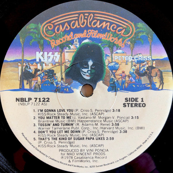 Kiss, Peter Criss : Peter Criss (LP, Album, SRC)
