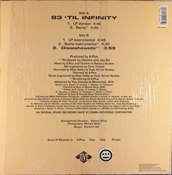 Souls Of Mischief : 93 'Til Infinity (12")
