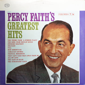 Percy Faith : Percy Faith's Greatest Hits (LP, Comp, RE, RM)