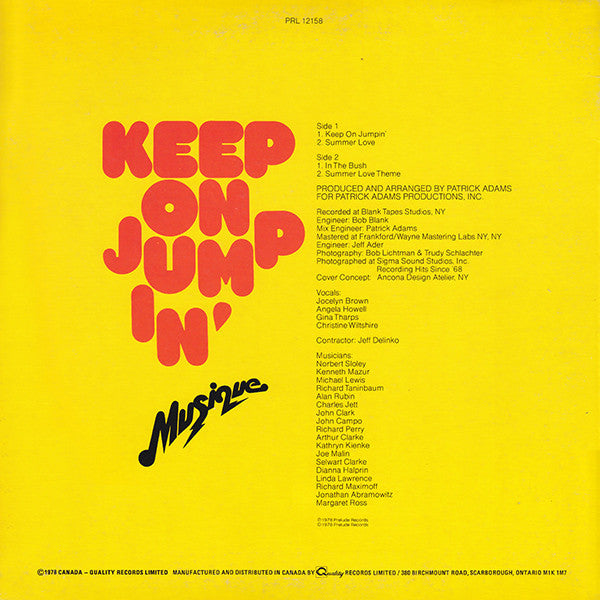Musique : Keep On Jumpin' (LP, Album)
