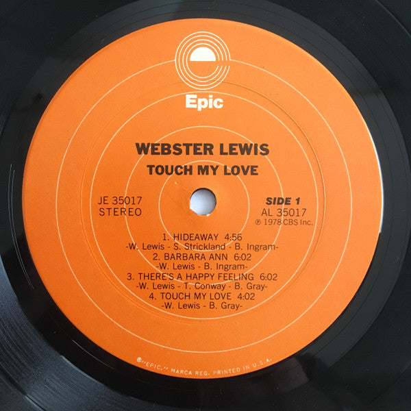 Webster Lewis : Touch My Love (LP, Album)