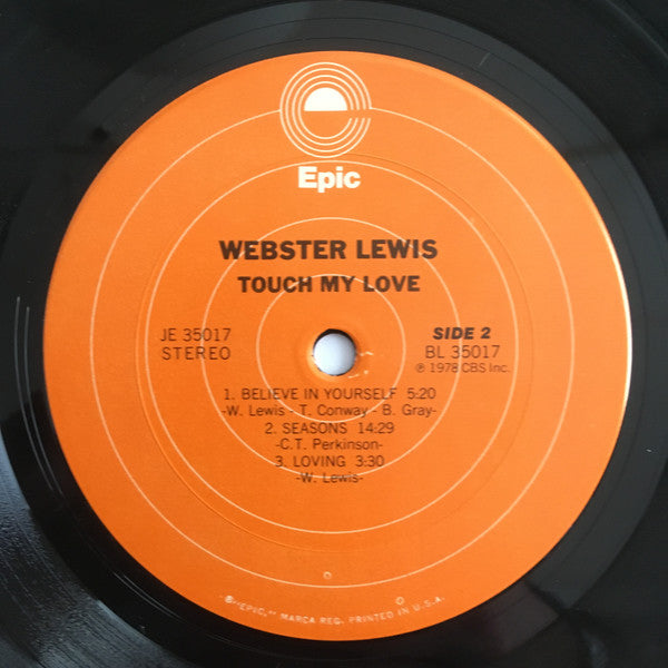 Webster Lewis : Touch My Love (LP, Album)