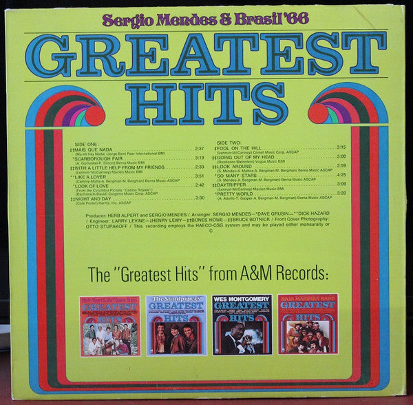 Sérgio Mendes & Brasil '66 : Greatest Hits (LP, Comp, Gat)