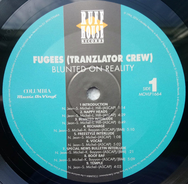 Fugees (Tranzlator Crew)* : Blunted On Reality (LP, Album, RE, 180)