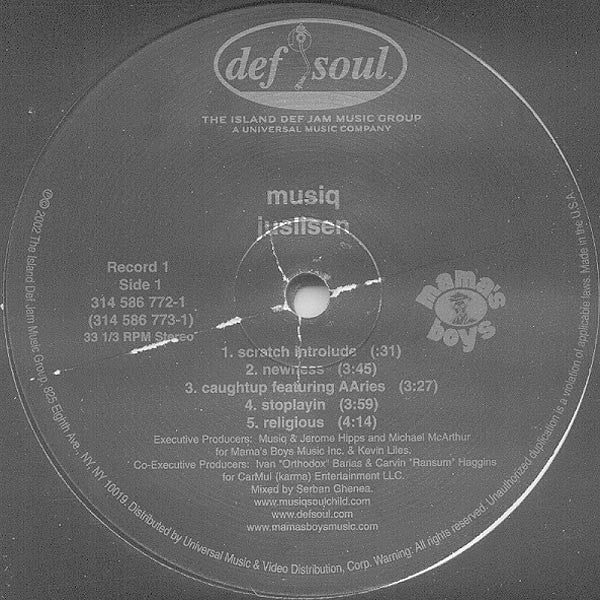Musiq Soulchild : Juslisen (2xLP, Album, Promo)