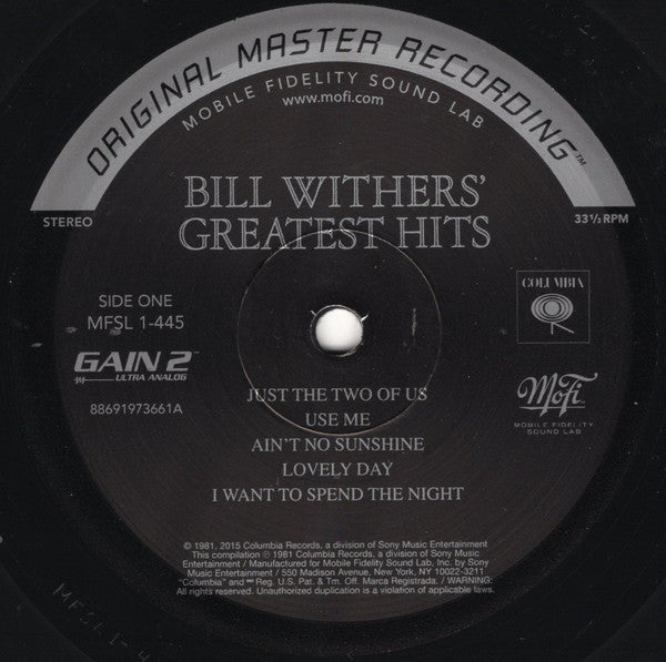 Bill Withers : Bill Withers' Greatest Hits (LP, Comp, Ltd, Num, RE, RM, S/Edition, 180)