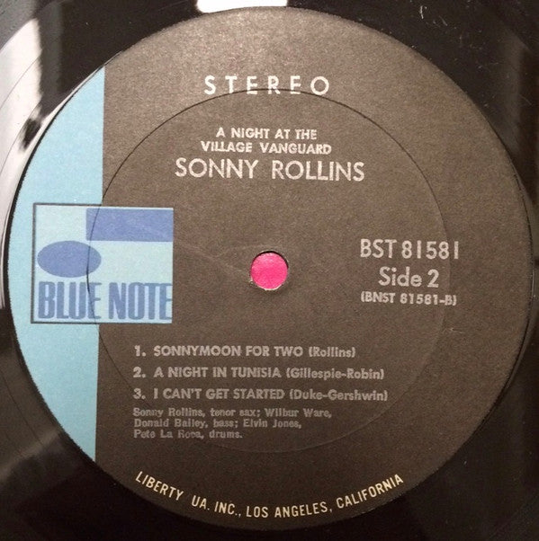 Sonny Rollins : A Night At The "Village Vanguard" (LP, Album, RE)