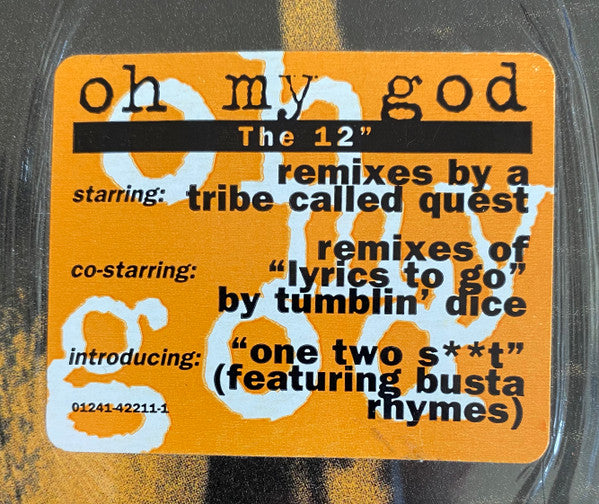 A Tribe Called Quest : Oh My God (12")