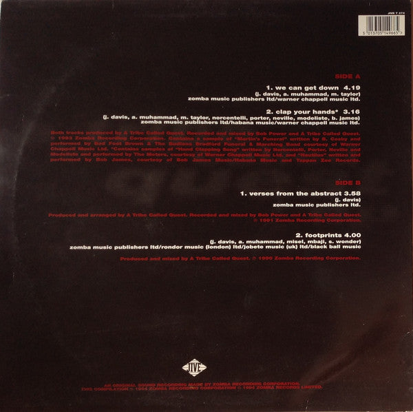 A Tribe Called Quest : A Tribe Called Quest EP (12", EP, Comp)