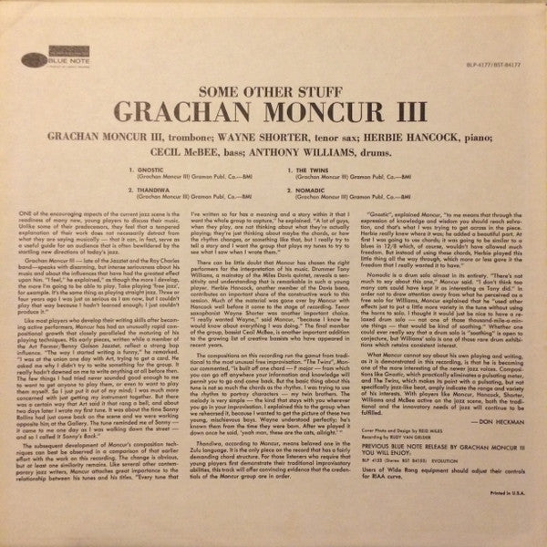 Grachan Moncur III : Some Other Stuff (LP, Album, RE)