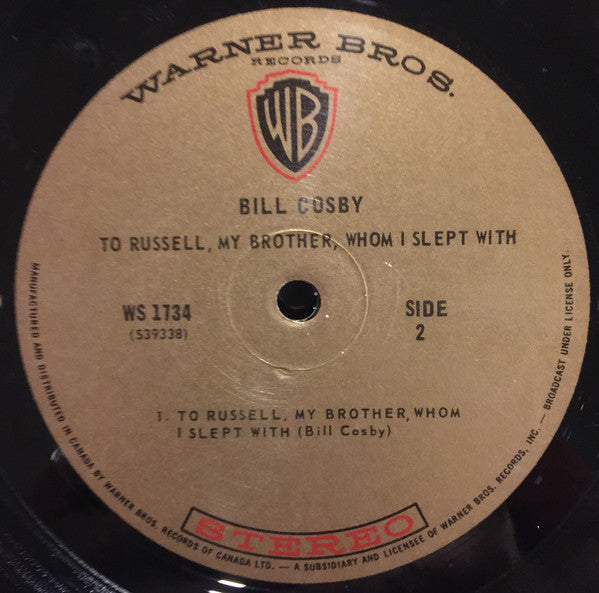 Bill Cosby : To Russell, My Brother, Whom I Slept With (LP, Album)